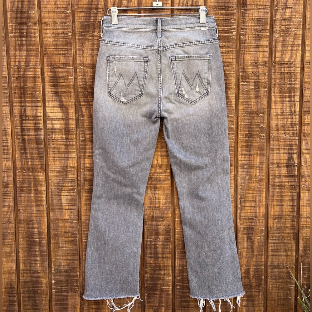 MOTHER The Insider Crop Step Fray Ace Of Spades Jeans